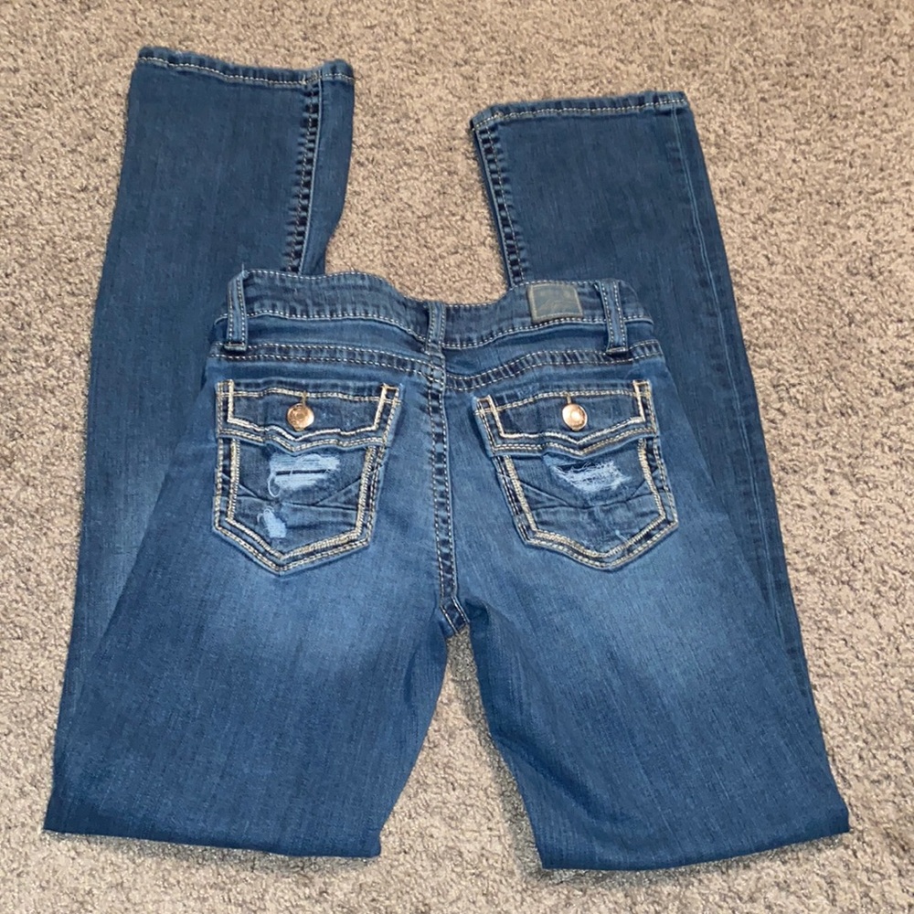 Day trip bootcut jeans